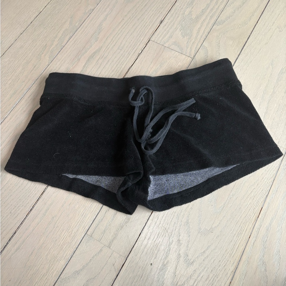 Black Hard tail shorts